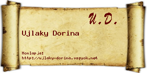 Ujlaky Dorina névjegykártya